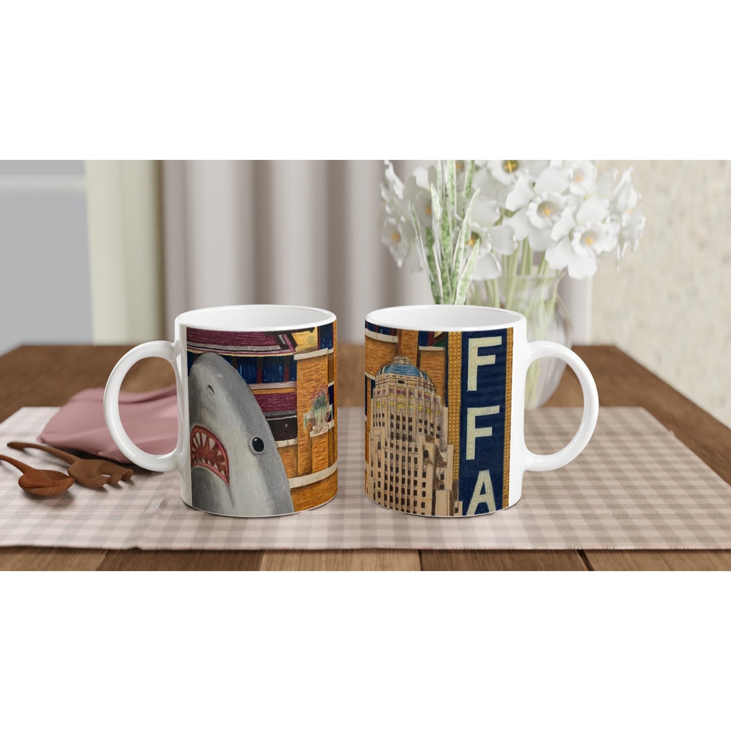 "The City" White 11oz Ceramic Mug