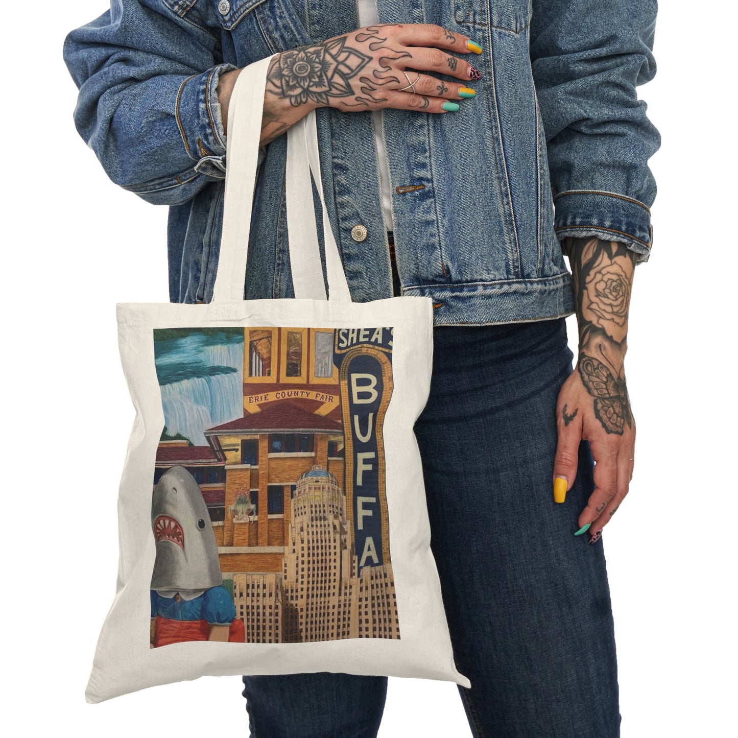 "The City" Natural Tote Bag