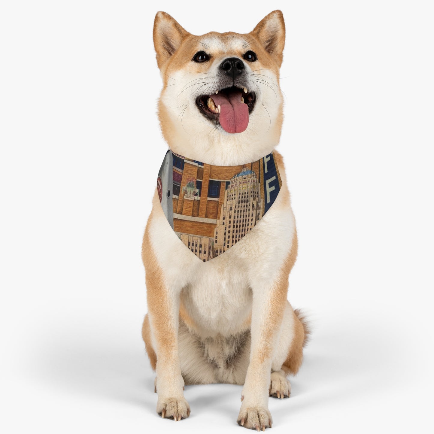 "The City" Pet Bandana Collar